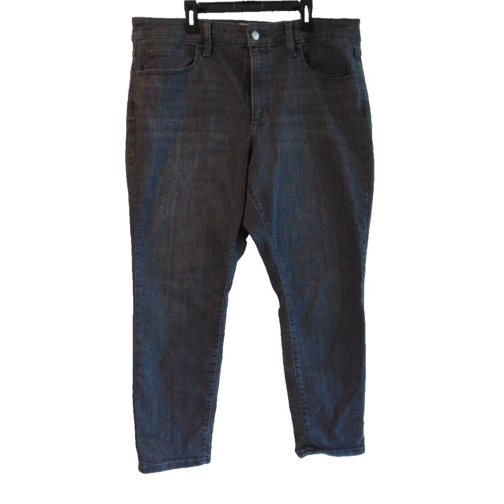 Universal Thread Women's Denim Capri Jeans16/33S Charcoal Stretch High Rise